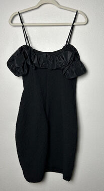 One 33 Social Black Cocktail Spaghetti Strap Dress Size 10